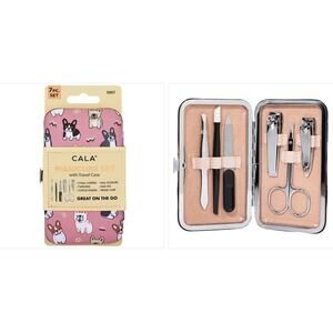 K-Care Cala French Bulldog Manicure Set W Travel Case *Korean skincare